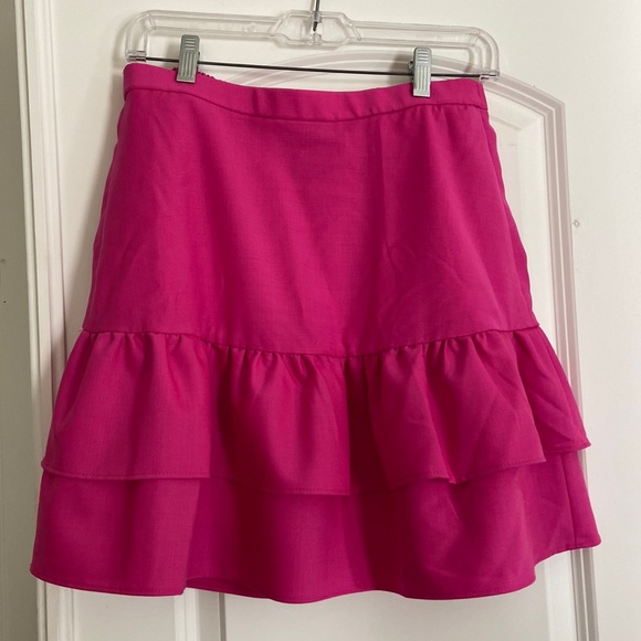 J. Crew Pink Wool Skirt - Picture 2 of 6